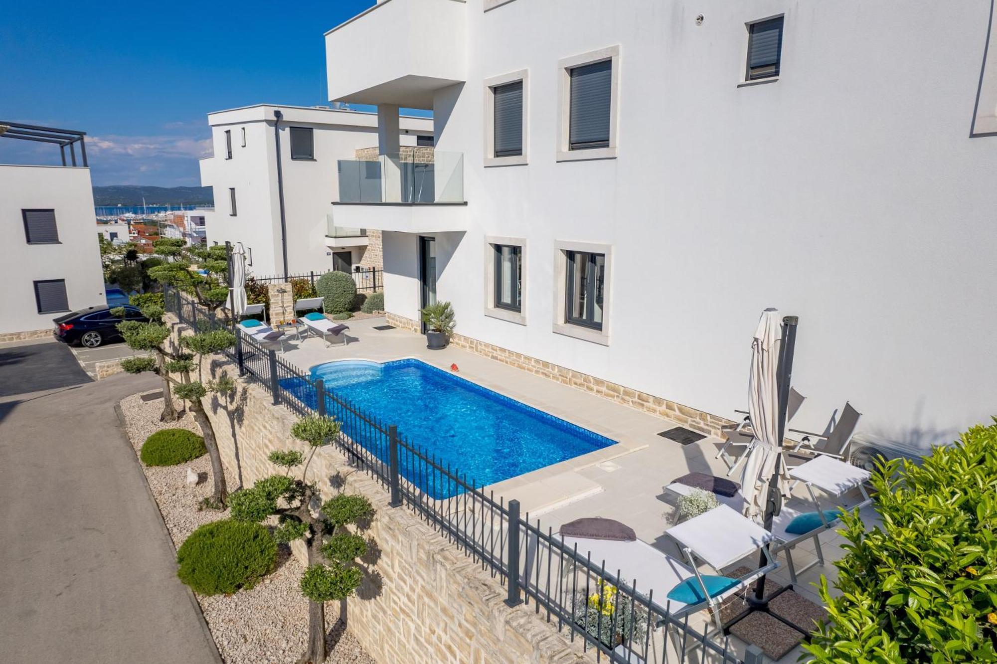 Luxury Apartment Hyperion With Private Pool And Garden Murter Exterior photo