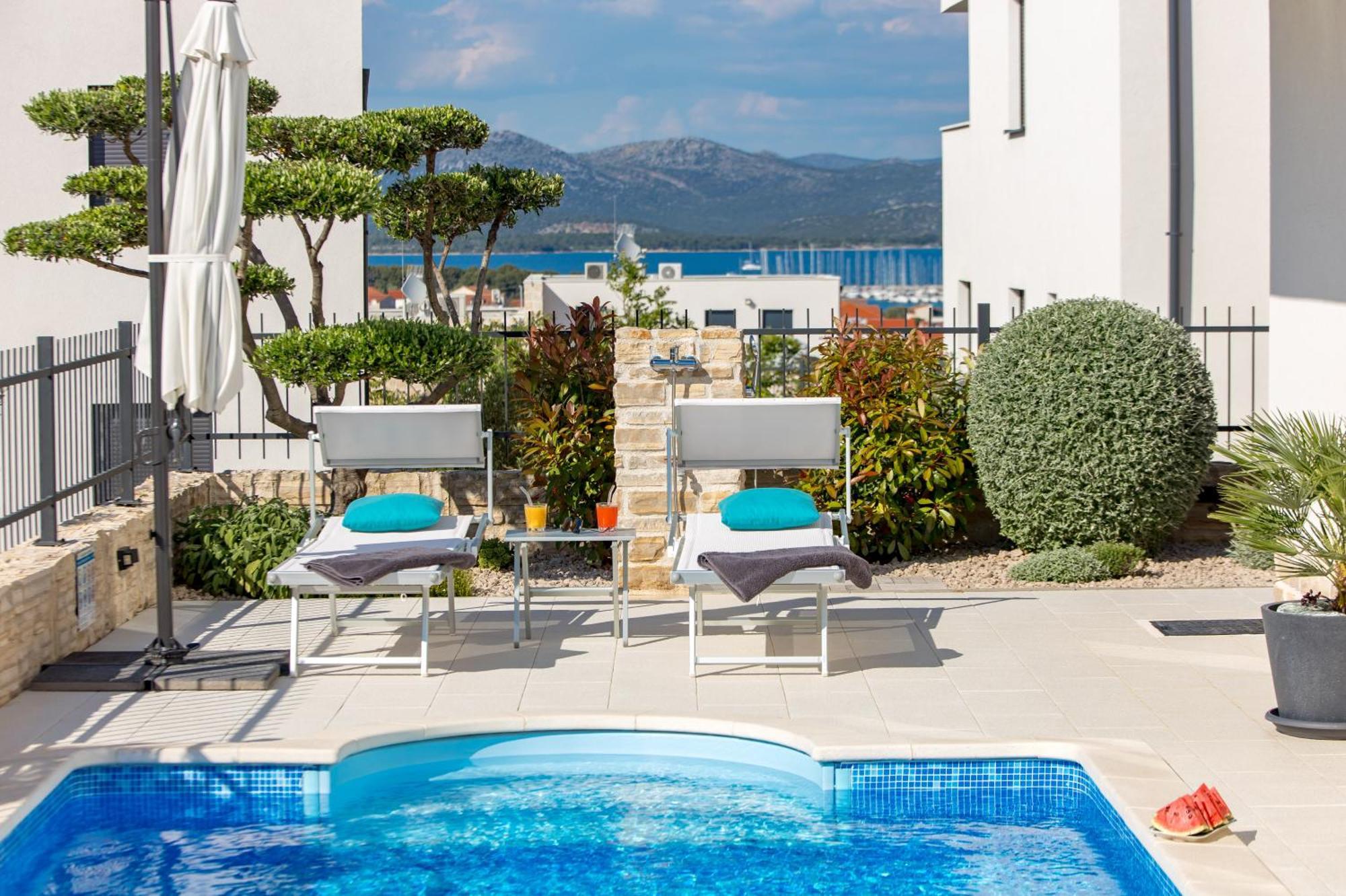 Luxury Apartment Hyperion With Private Pool And Garden Murter Exterior photo