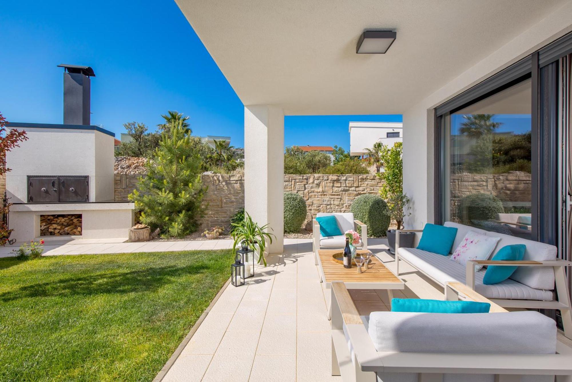 Luxury Apartment Hyperion With Private Pool And Garden Murter Exterior photo